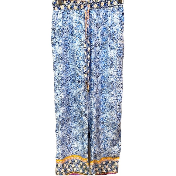 SR Design Boho Paisley Floral Rayon Pants - Picture 2 of 6